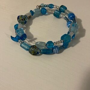 Blue Homemade Bracelet